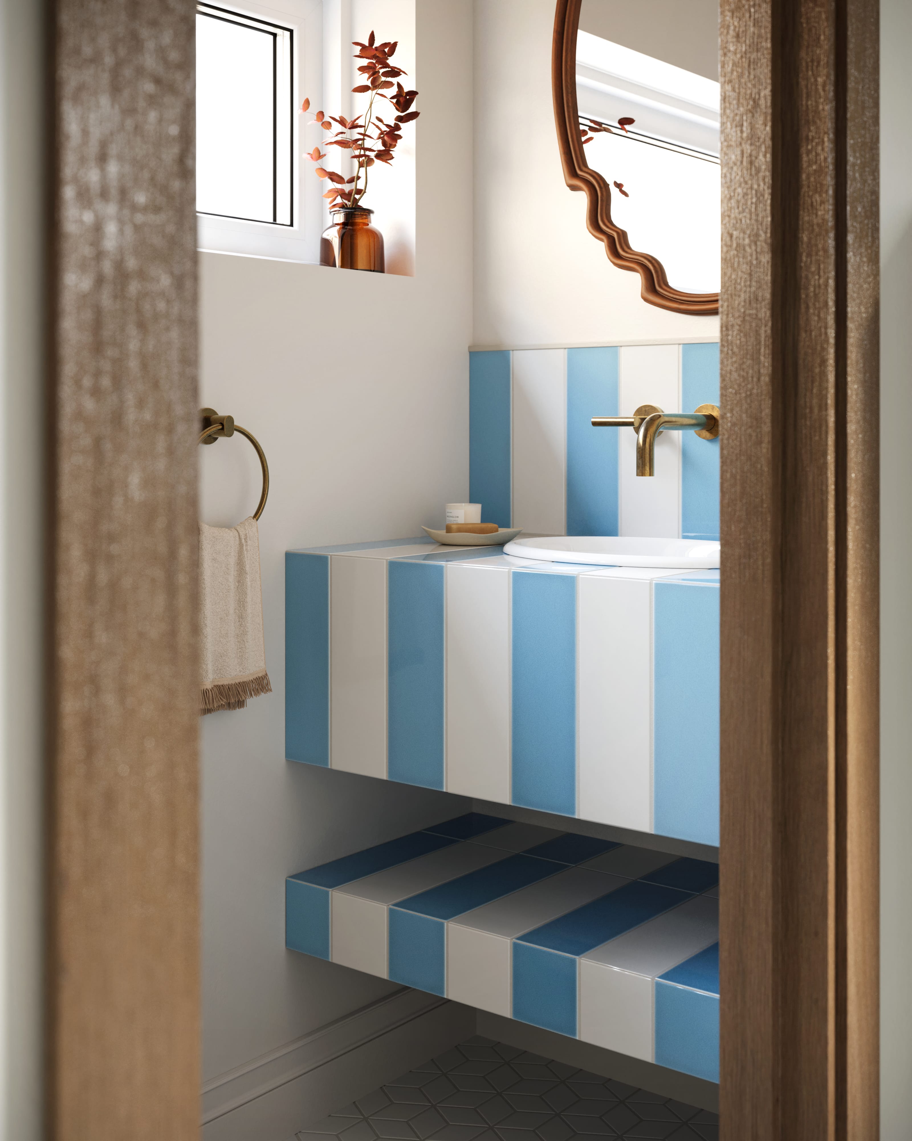 4x12 Original Ceramic Tile in Caribbean Sea Gloss