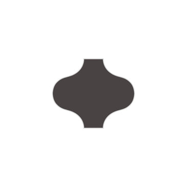 Paseo Original Ceramic Tile in Carbon Gloss