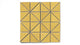 3" Triangle Sheeted - Quadrant Original Ceramic Mosaic Tile in Haystack Gloss