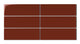 3x9 Natural Press Ceramic Tile in Carmine Gloss