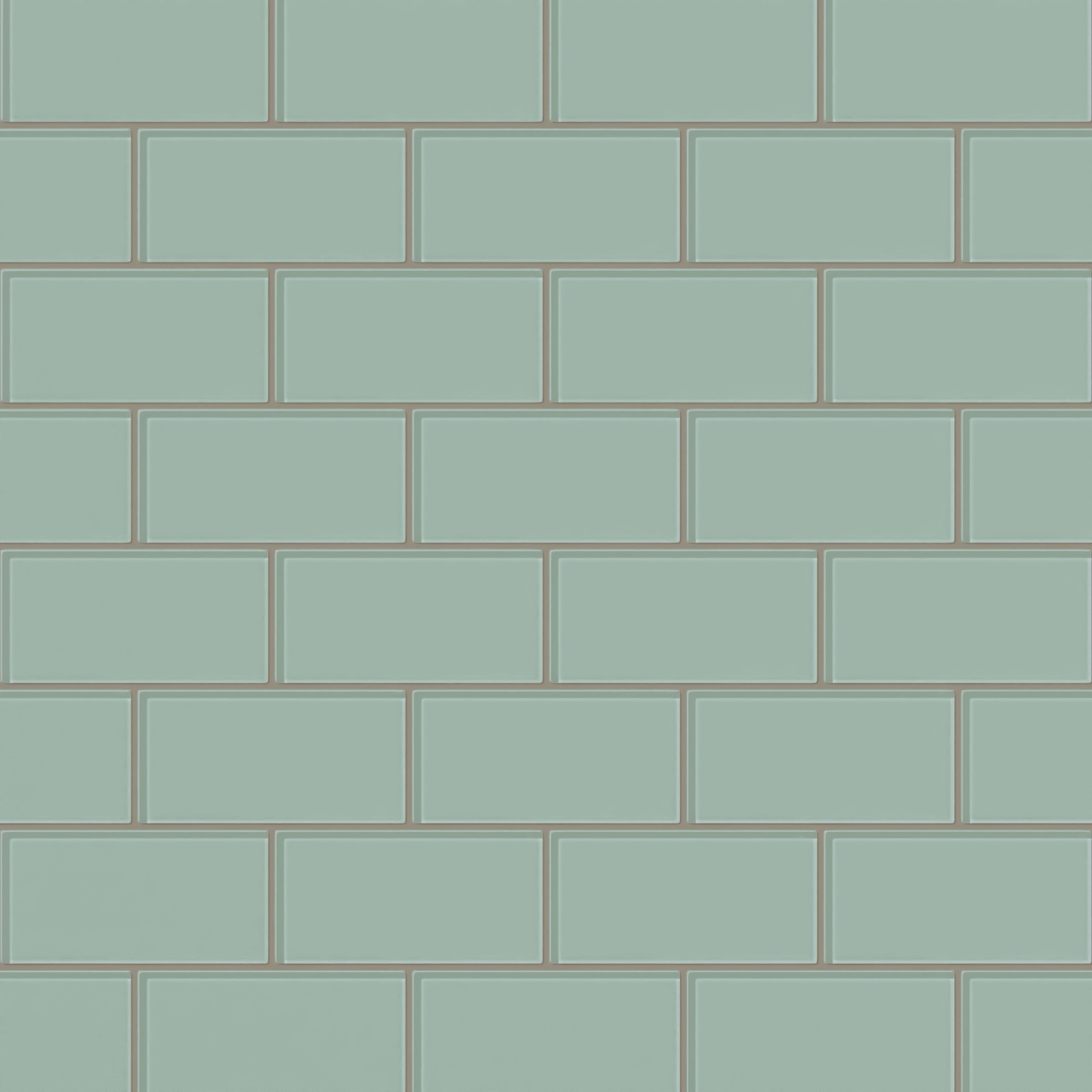 3x6 Glass Tile in Kingfisher Gloss