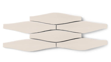 Wave Original Ceramic Tile in Ivory Gloss