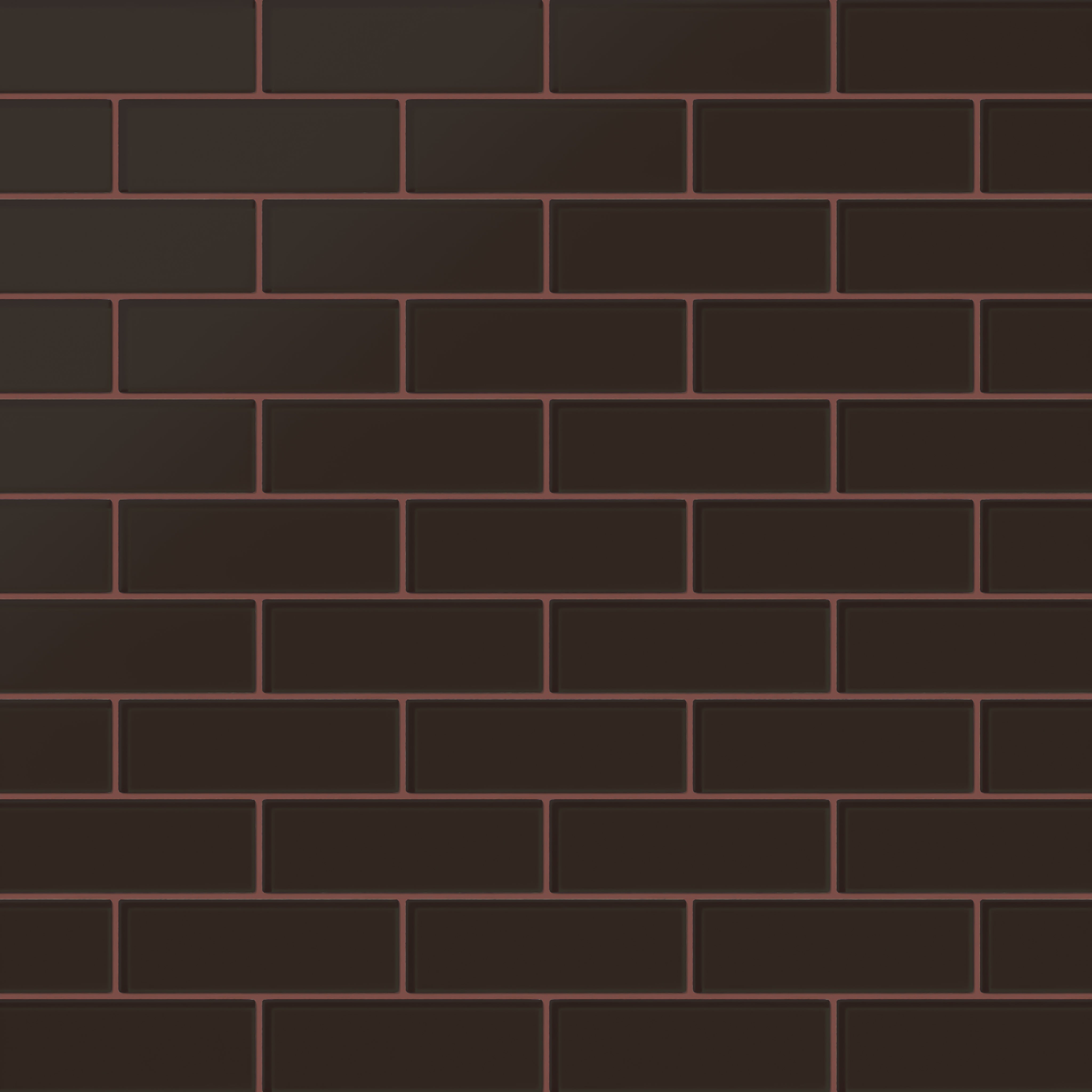 2x6 Glass Tile in Nighthawk Matte