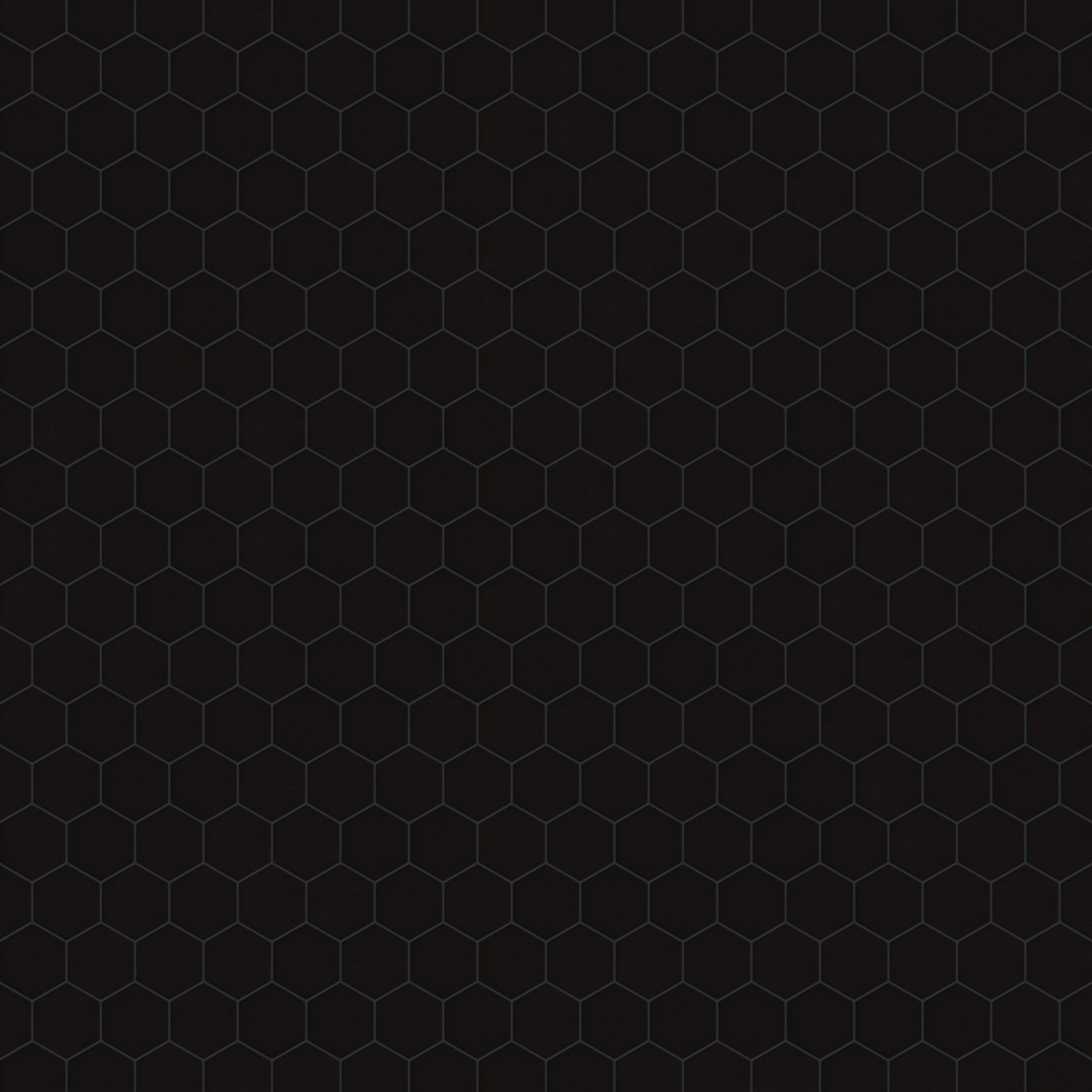 4" Hexagon Original Ceramic Tile in Raven Matte