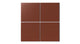6x6 Natural Press Ceramic Tile in Red Iron Oxide Matte