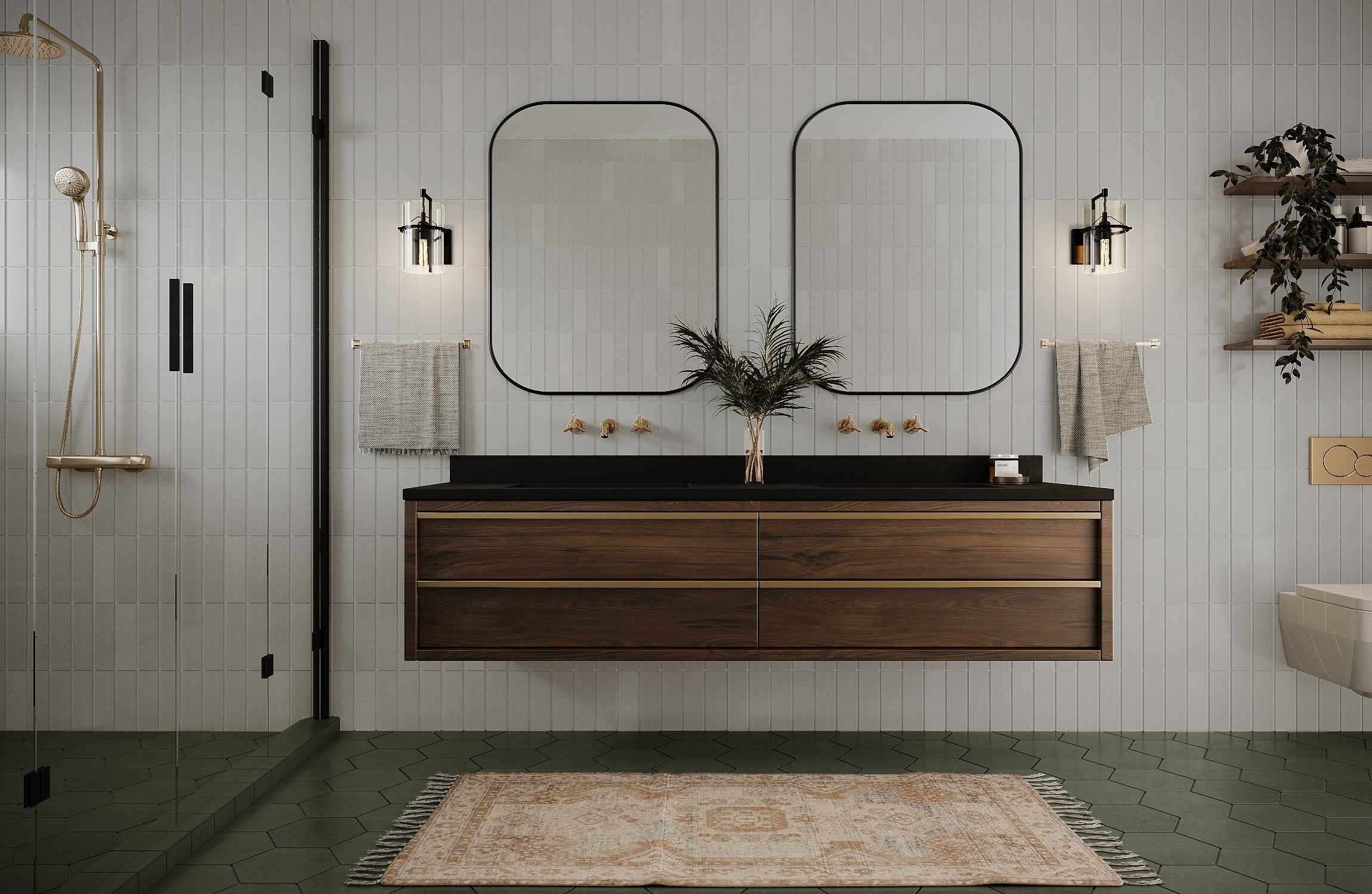 3x9 Natural Press Ceramic Tile in Cloud Cover Gloss