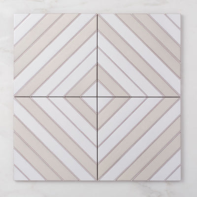 8x8 Handpainted Sample Grove  in White Motif