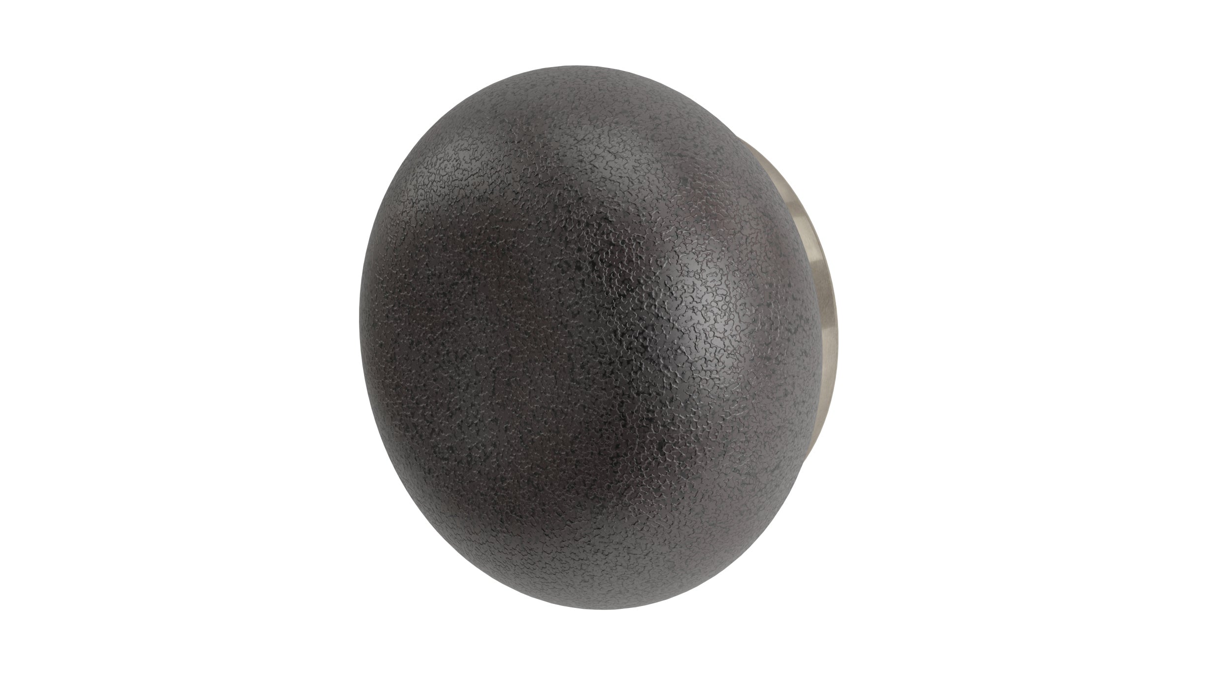 Foundry One Handle Wall Mount Diverter/Volume Control Shower Trim with Pebble Ceramic Knob Handle in French Nickel