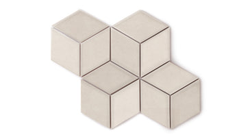 Large Diamond Original Ceramic Tile in Sand Dune Gloss