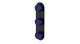 Foundry Three Handle Wall Mount Shower Trim with Groove Ceramic Knob Handles in Oil Rubbed Bronze