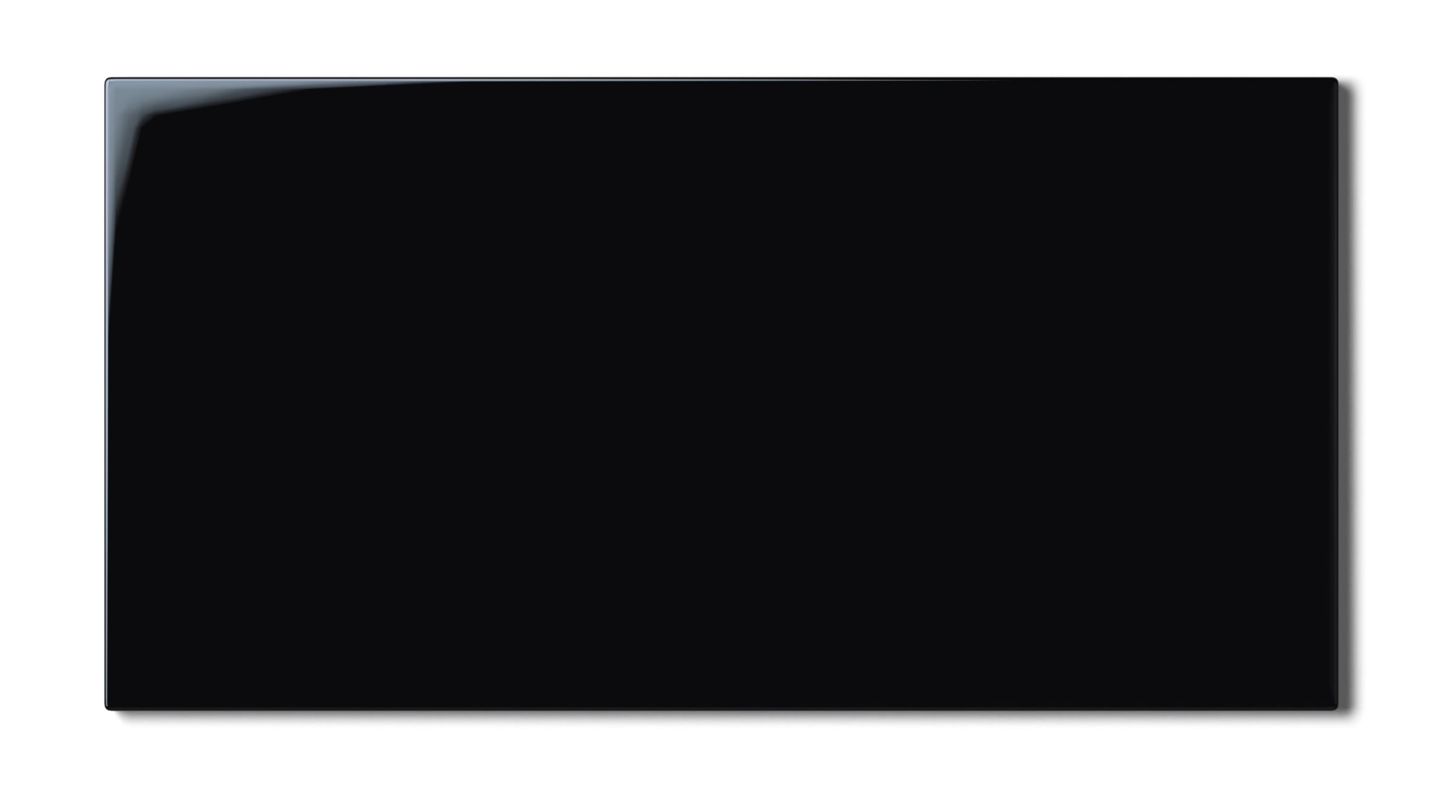 12x24 Natural Press Ceramic Tile in Bone Black Gloss