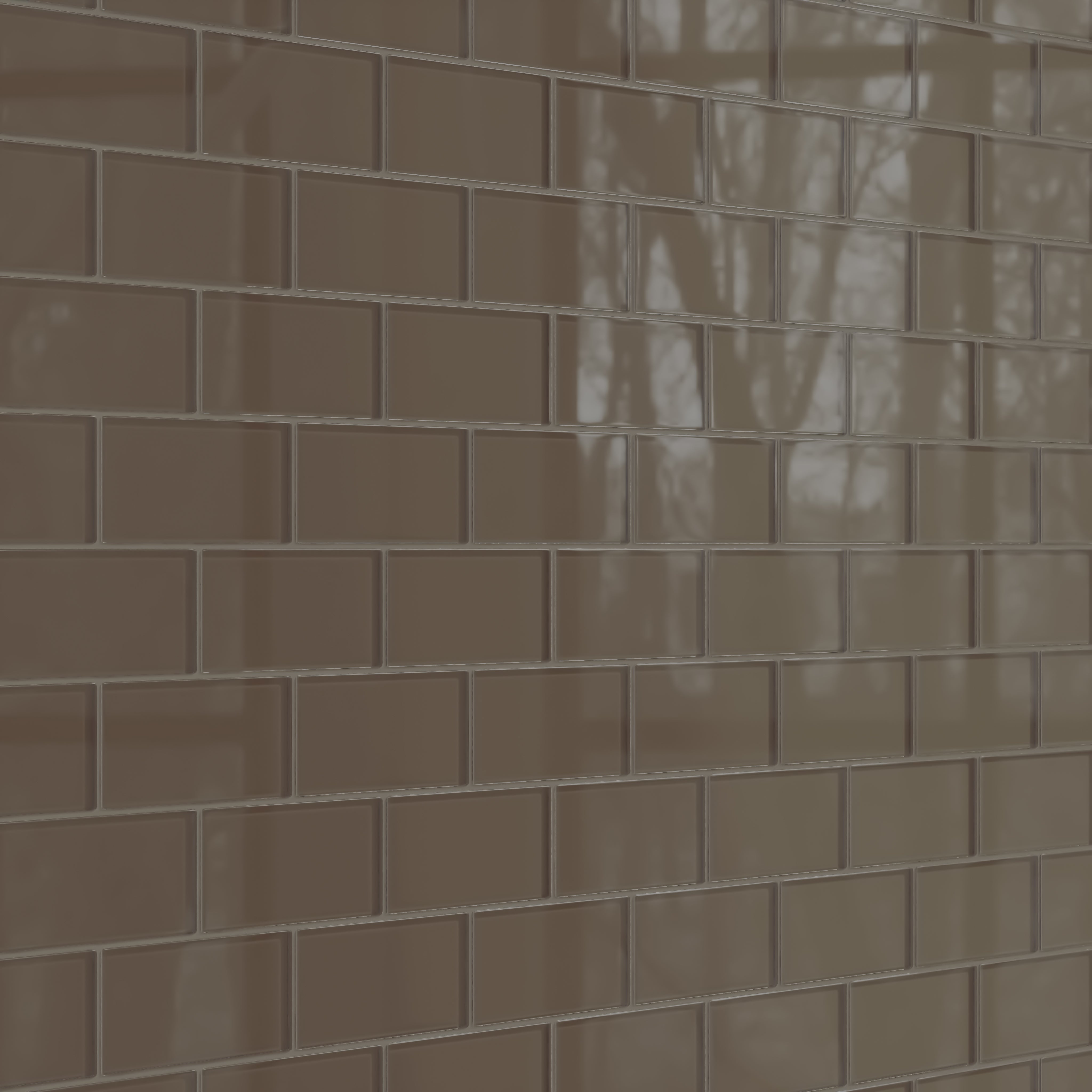 3x6 Glass Tile in Albatross Gloss