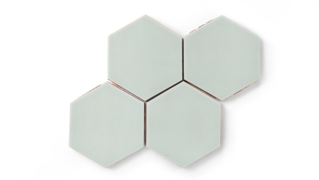 6" Hexagon Original Ceramic Tile in Salton Sea Gloss