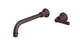 Emerson One Handle Wall Mount 10" Lavatory Faucet with Classic Lever Handle in Architectural Copper