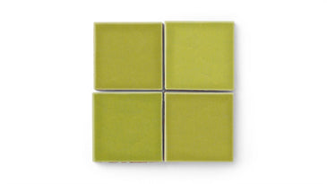 4x4 Original Ceramic Tile in Palm Tree Gloss