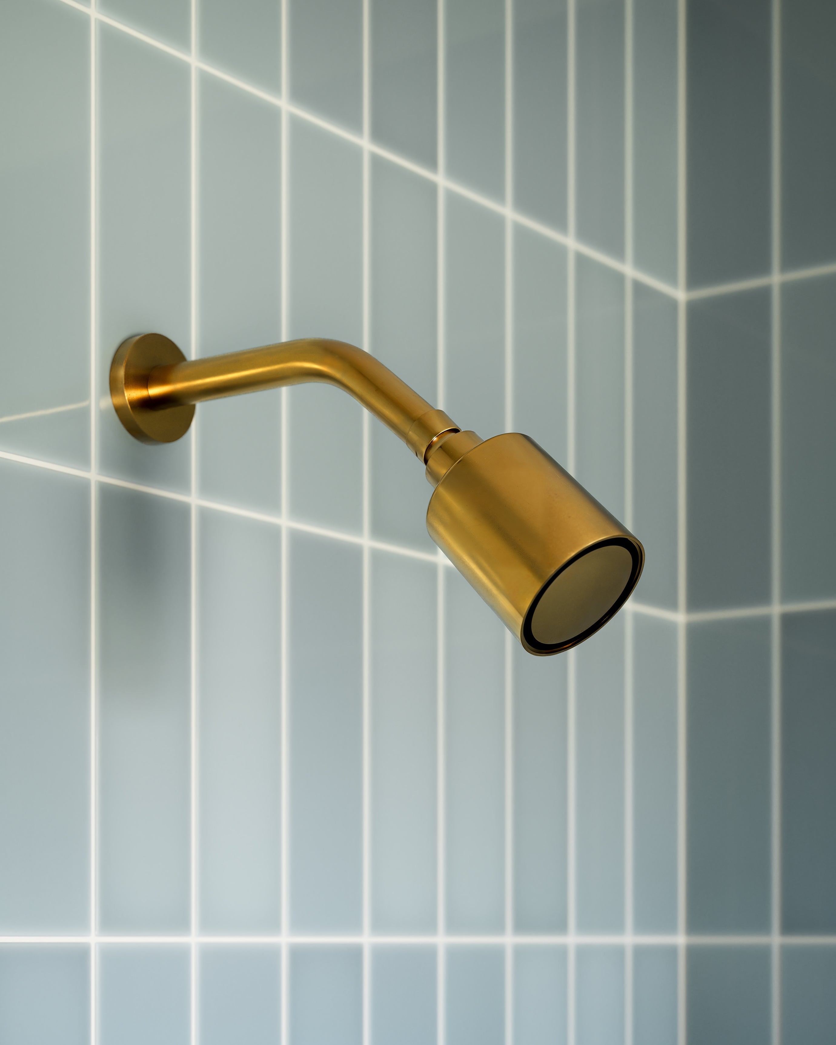 Contour & Foundry Shower Head in French Brass