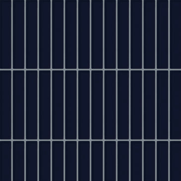 1x6 Straight Set Sheeted Glass Mosaic Tile in Barn Swallow Gloss