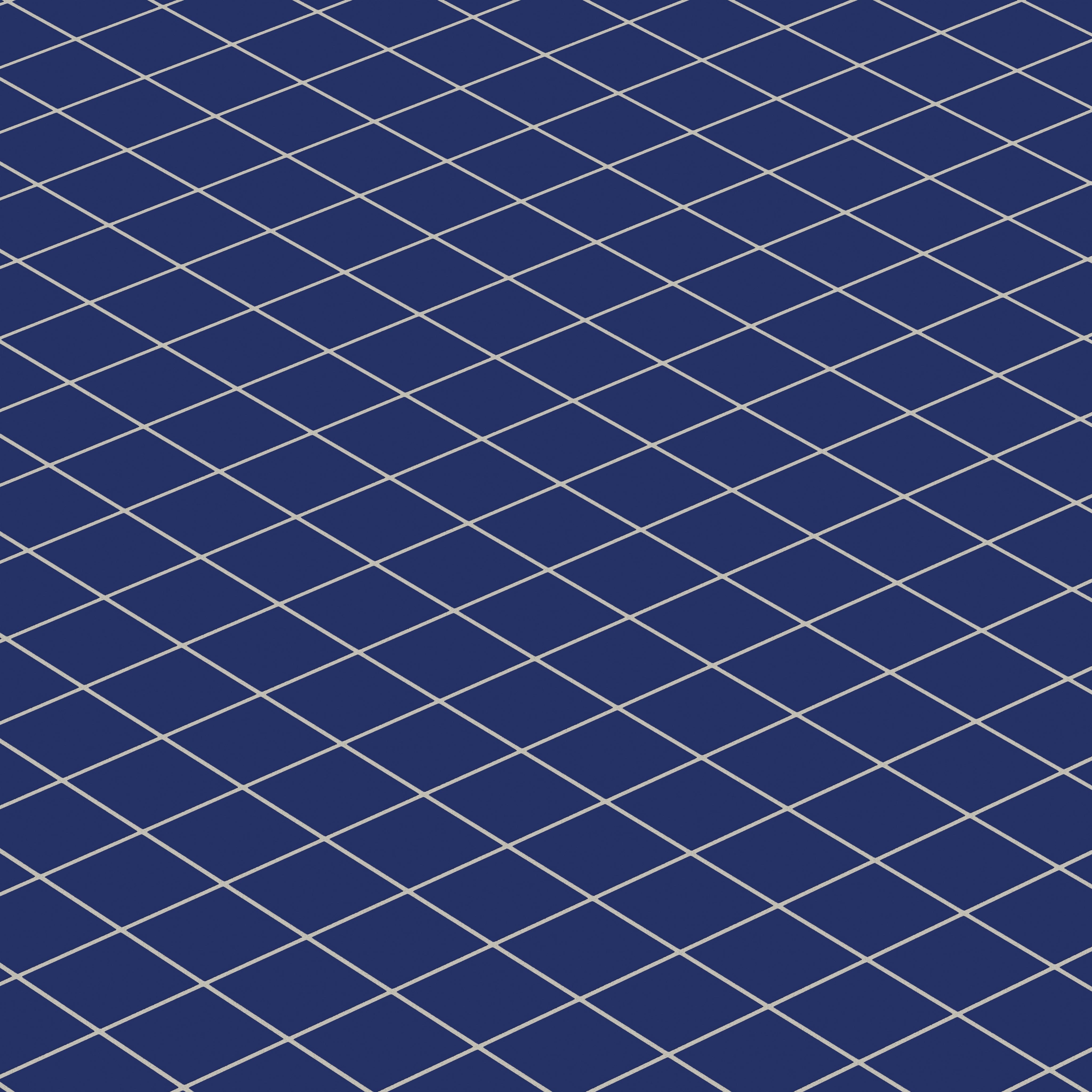 3x3 Straight Set Sheeted Natural Press Ceramic Mosaic Tile in Ultramarine Matte