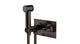 Emerson One Handle Wall Mount Bidet Trim with Classic Lever Handle in Antique Bronze