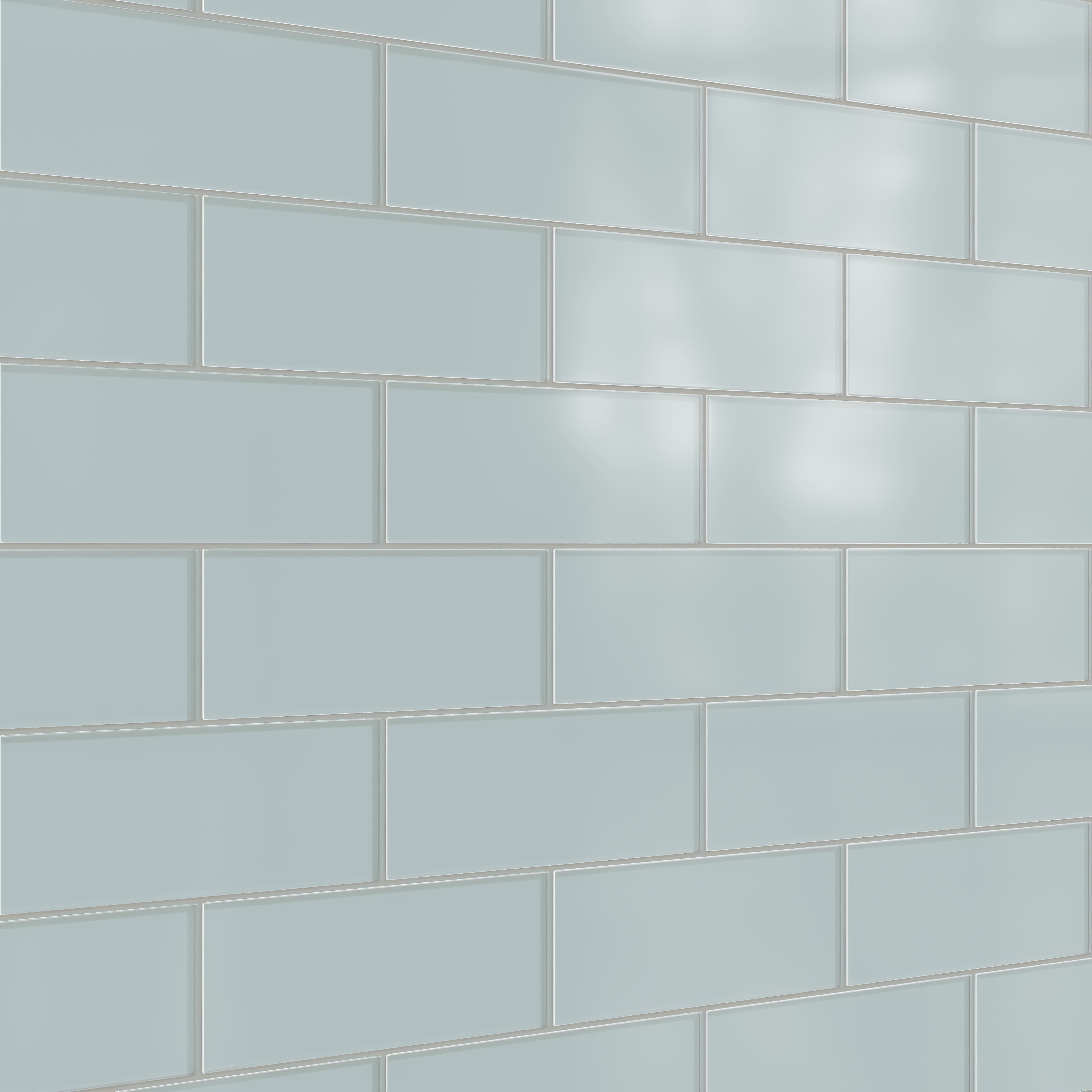4x12 Glass Tile in Great Blue Heron Matte
