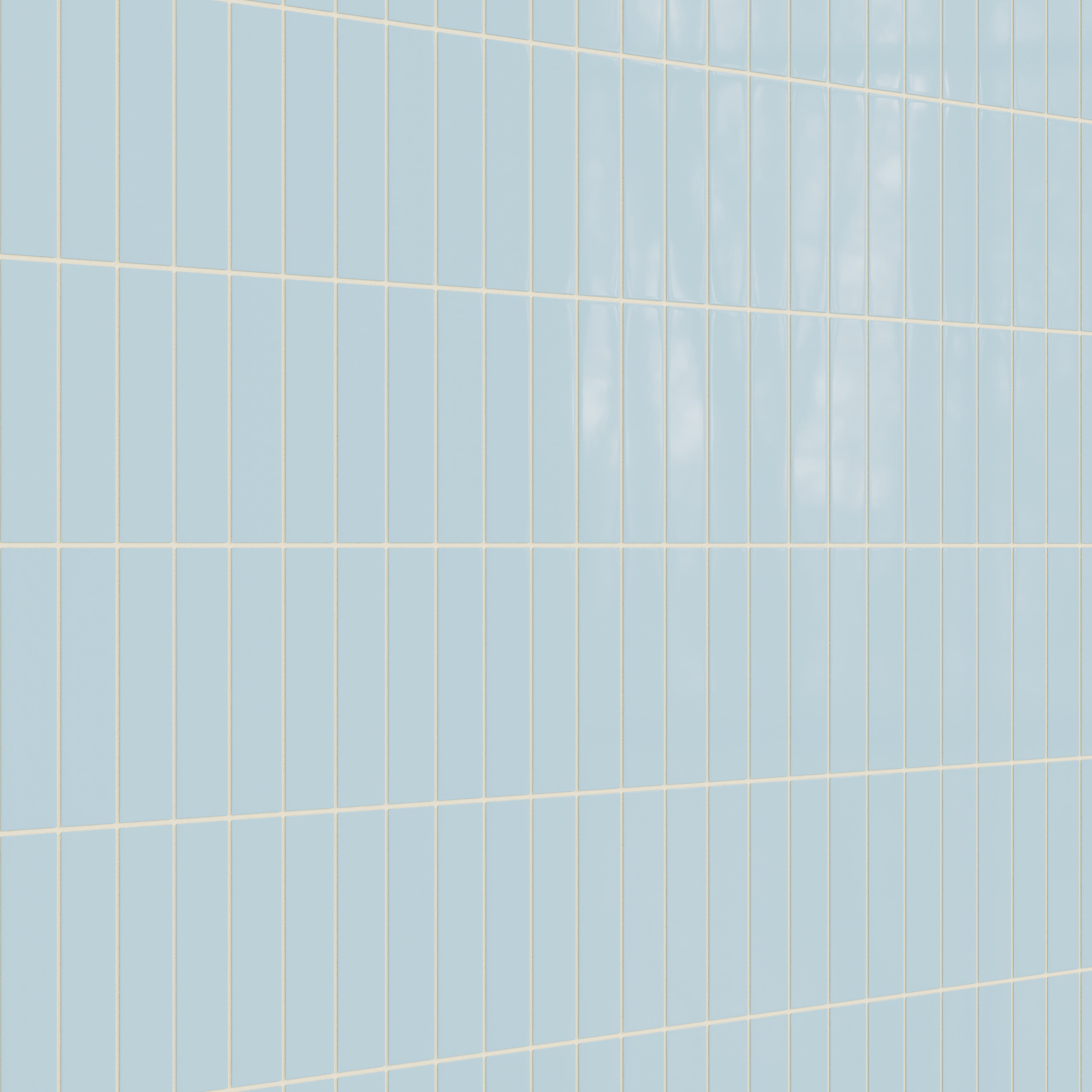 2x8 Natural Press Ceramic Tile in Egyptian Blue Gloss