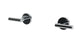 Contour Two Handle Wall Mount Bath Trim with Soft Lever Handles in Polished Chrome