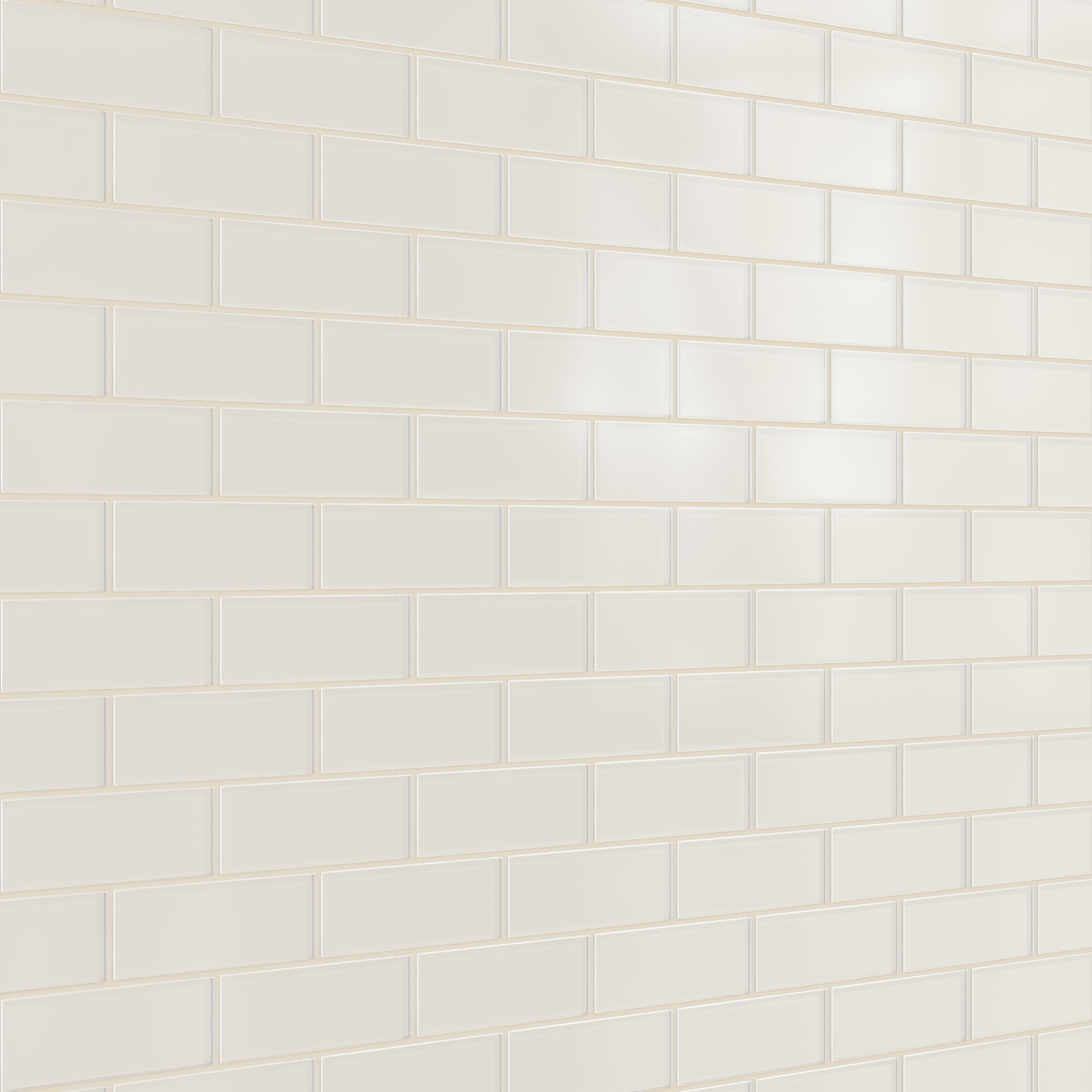 2x6 Glass Tile in Dove Matte