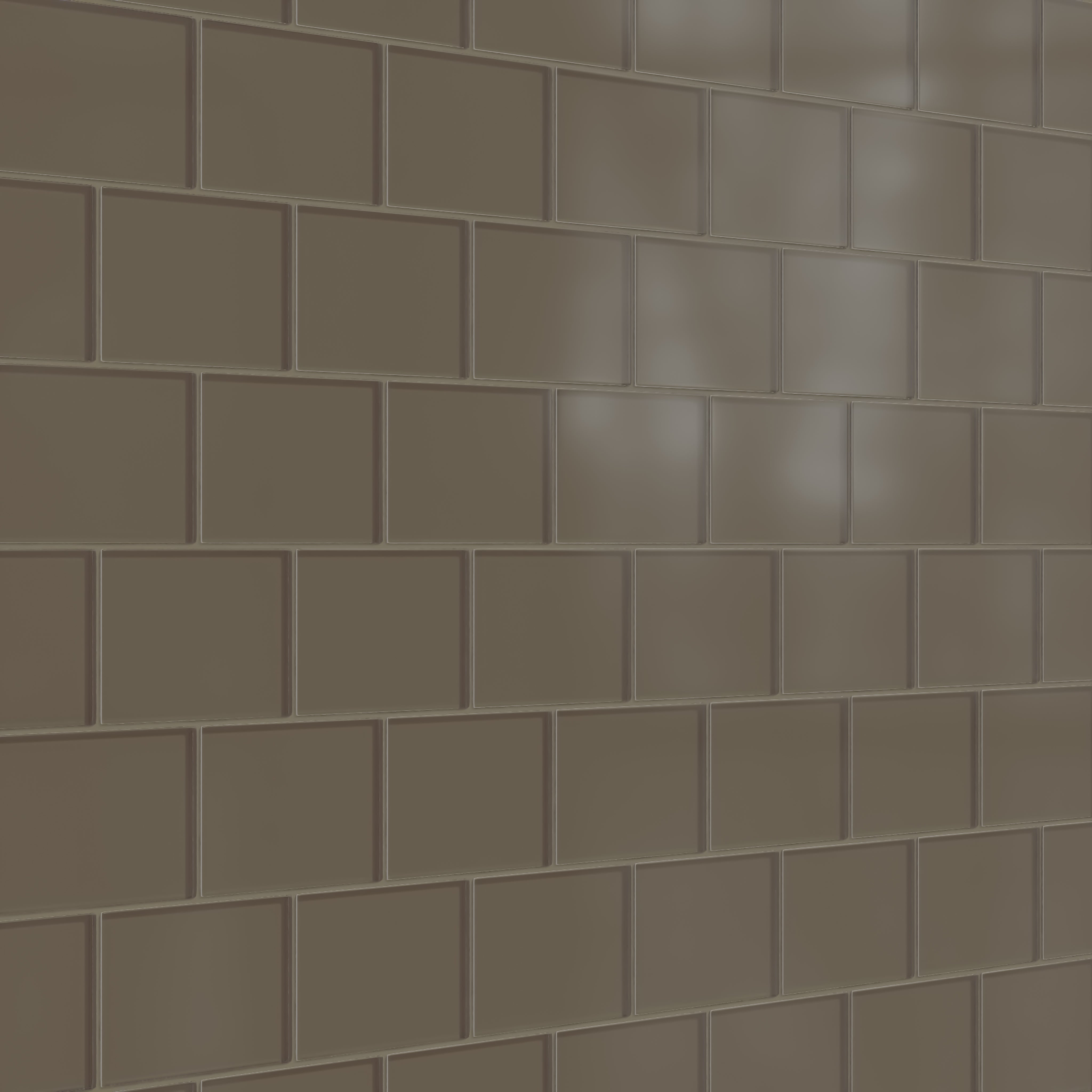4x6 Glass Tile in Albatross Matte