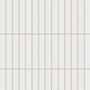 1x6 Straight Set Sheeted Original Ceramic Mosaic Tile in Calcite Matte