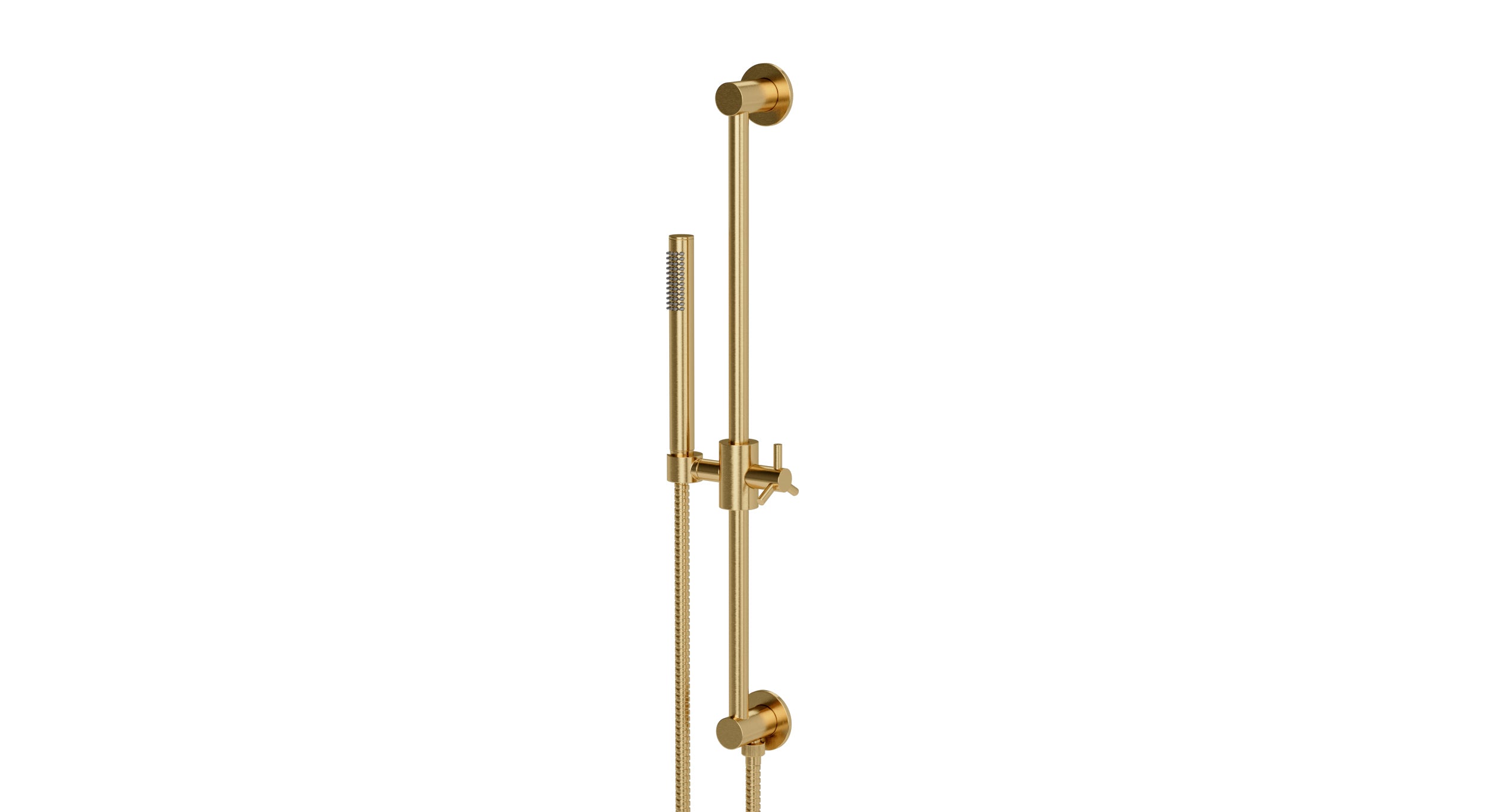 Contour & Foundry Positioning Bar Kit - Less Hand Shower in Satin Brass