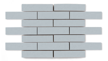 1x4 Half Offset Sheeted Original Ceramic Mosaic Tile in Crater Lake Matte