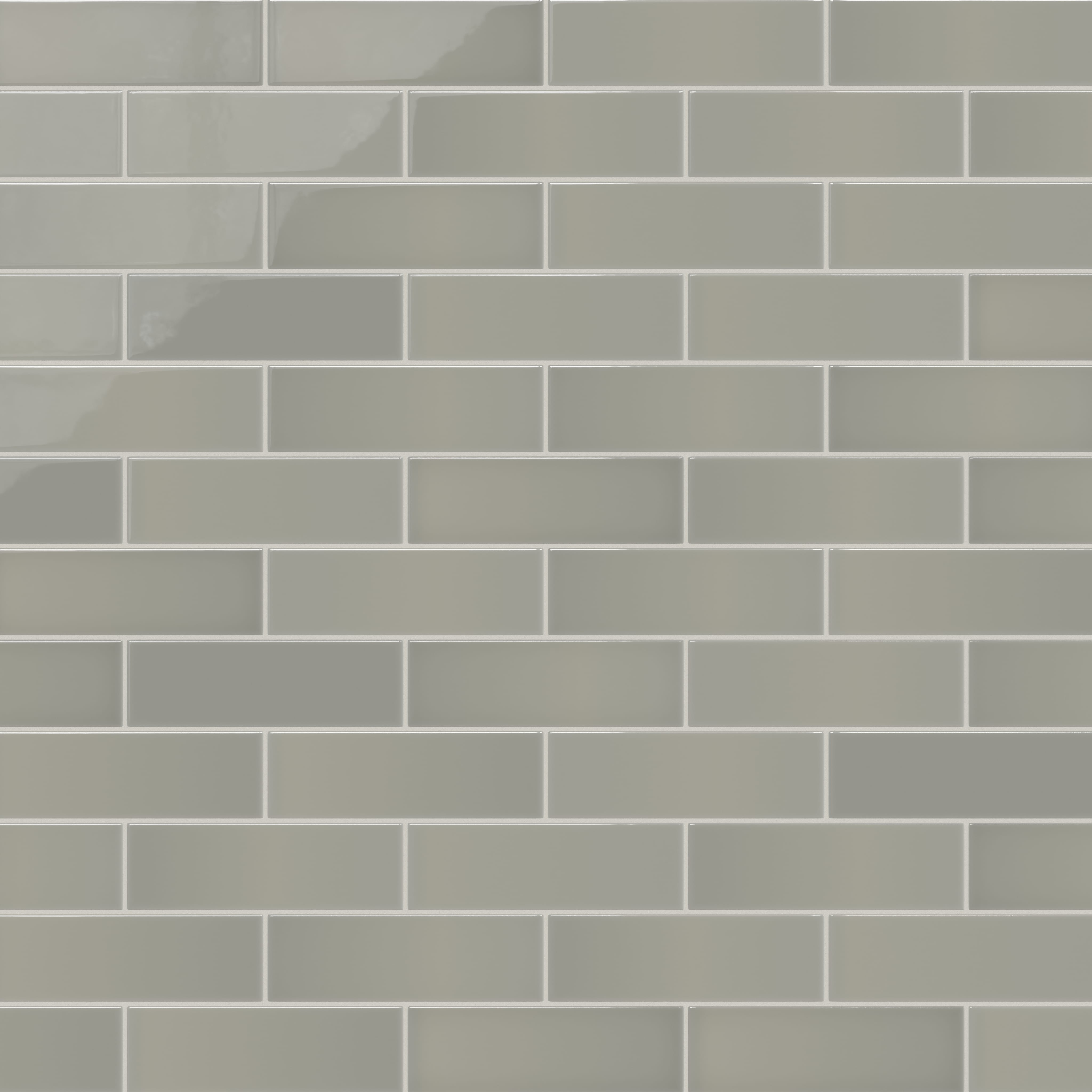 Quick Ship 3x9 Natural Press Ceramic Tile in Puget Sound Gloss