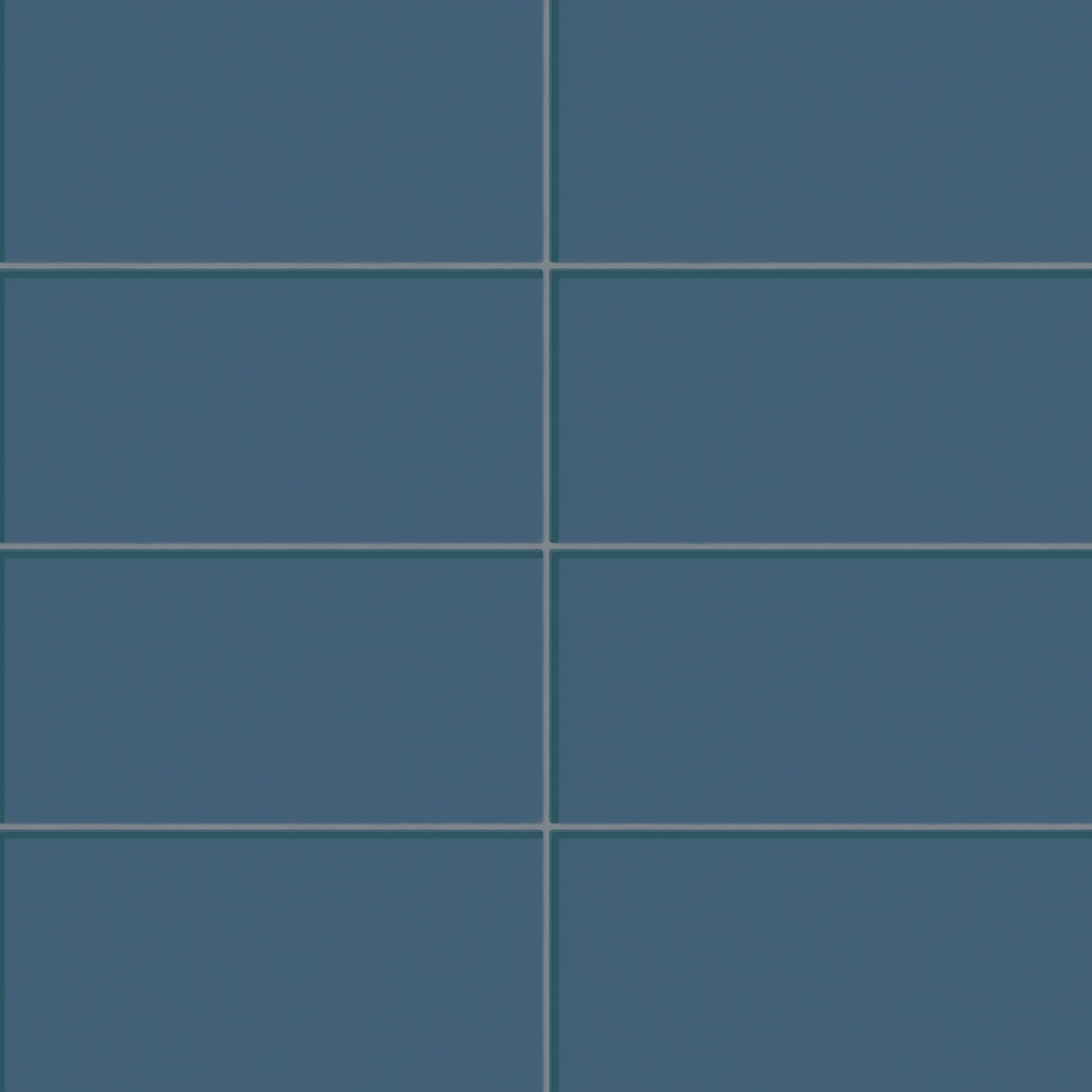 6x12 Glass Tile in Blue Jay Gloss