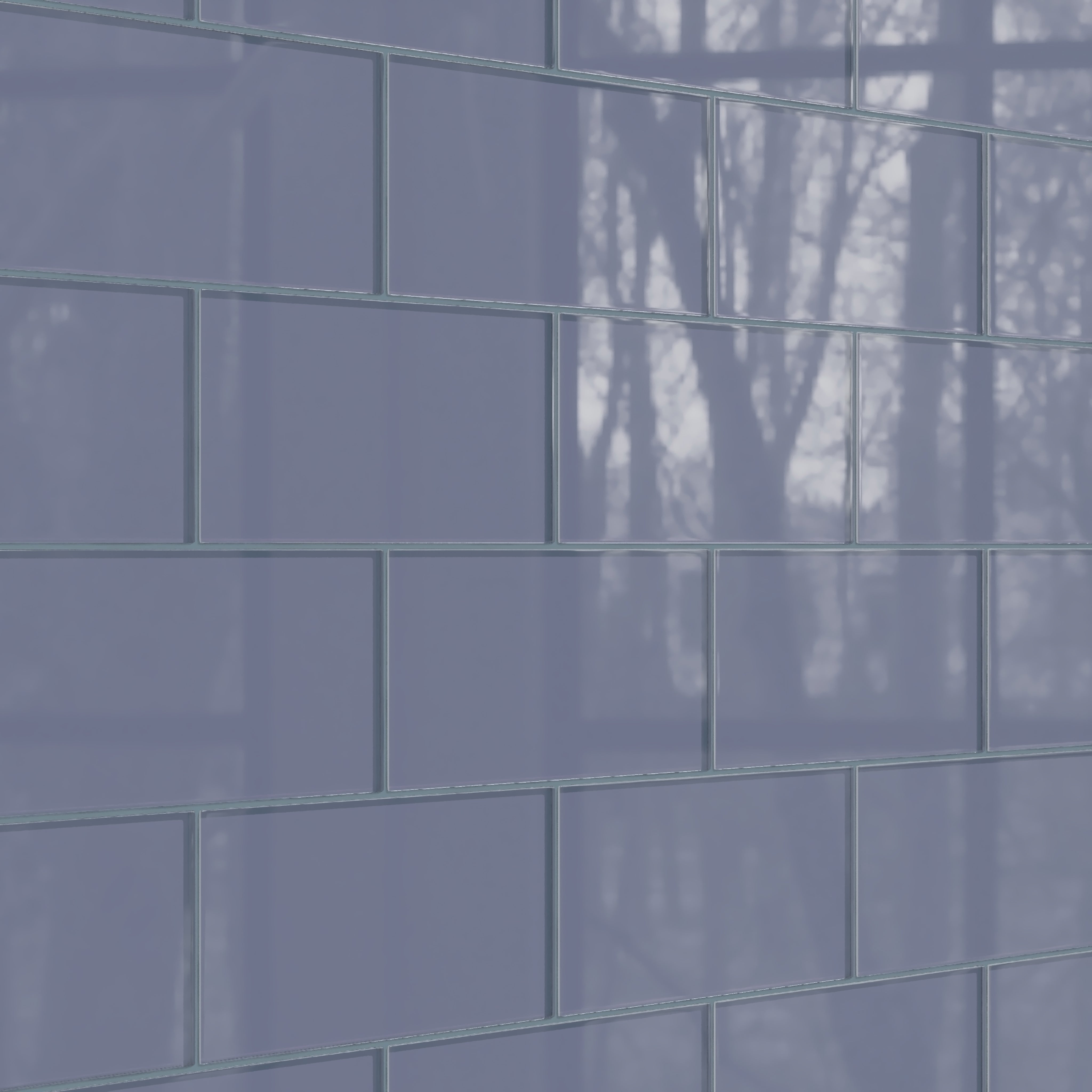 6x12 Glass Tile in Nuthatch Gloss