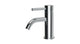 Contour One Handle Deck Mount Monoblock Lavatory Faucet with Soft Lever Handle in Polished Chrome