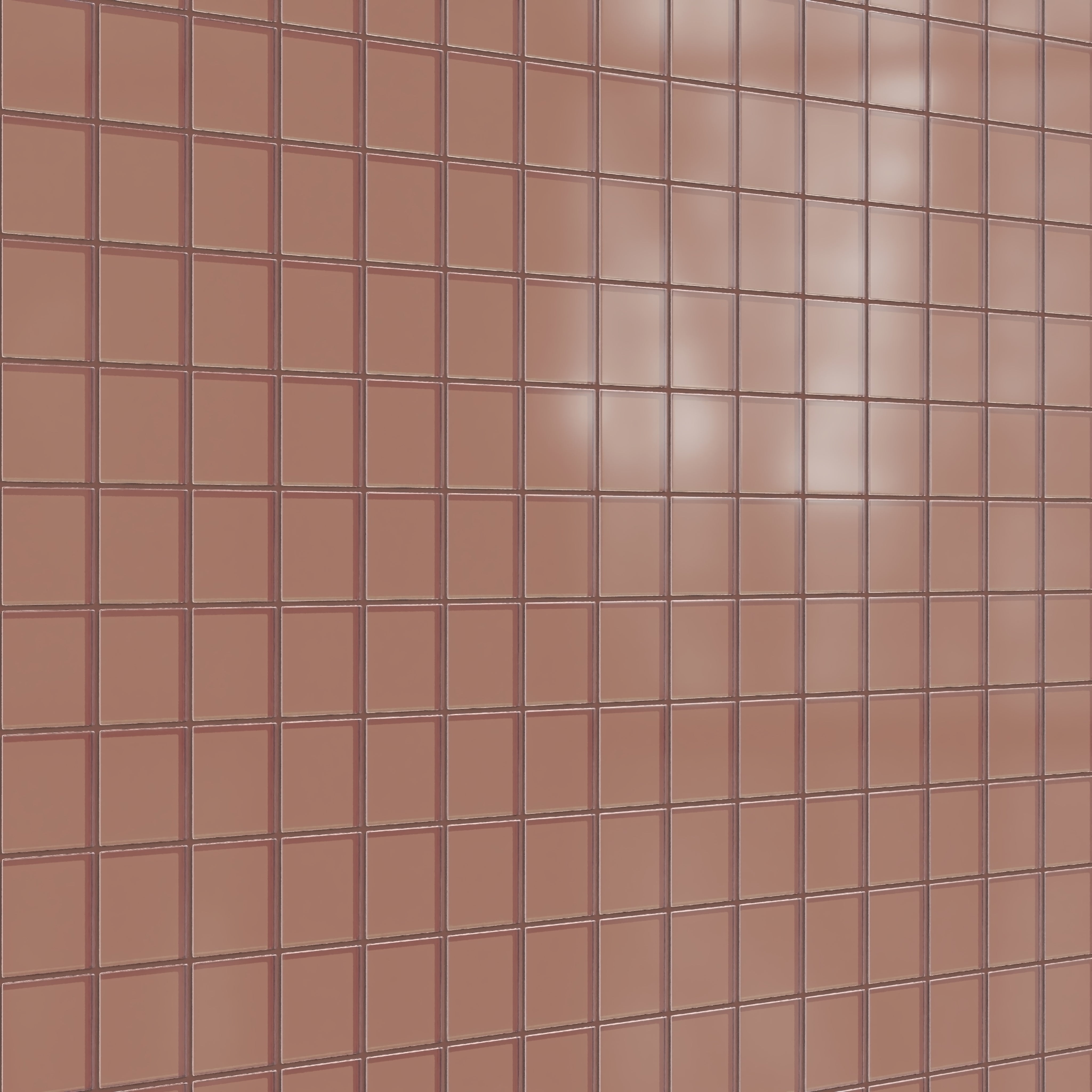3x3 Straight Set Sheeted Glass Mosaic Tile in Flicker Matte
