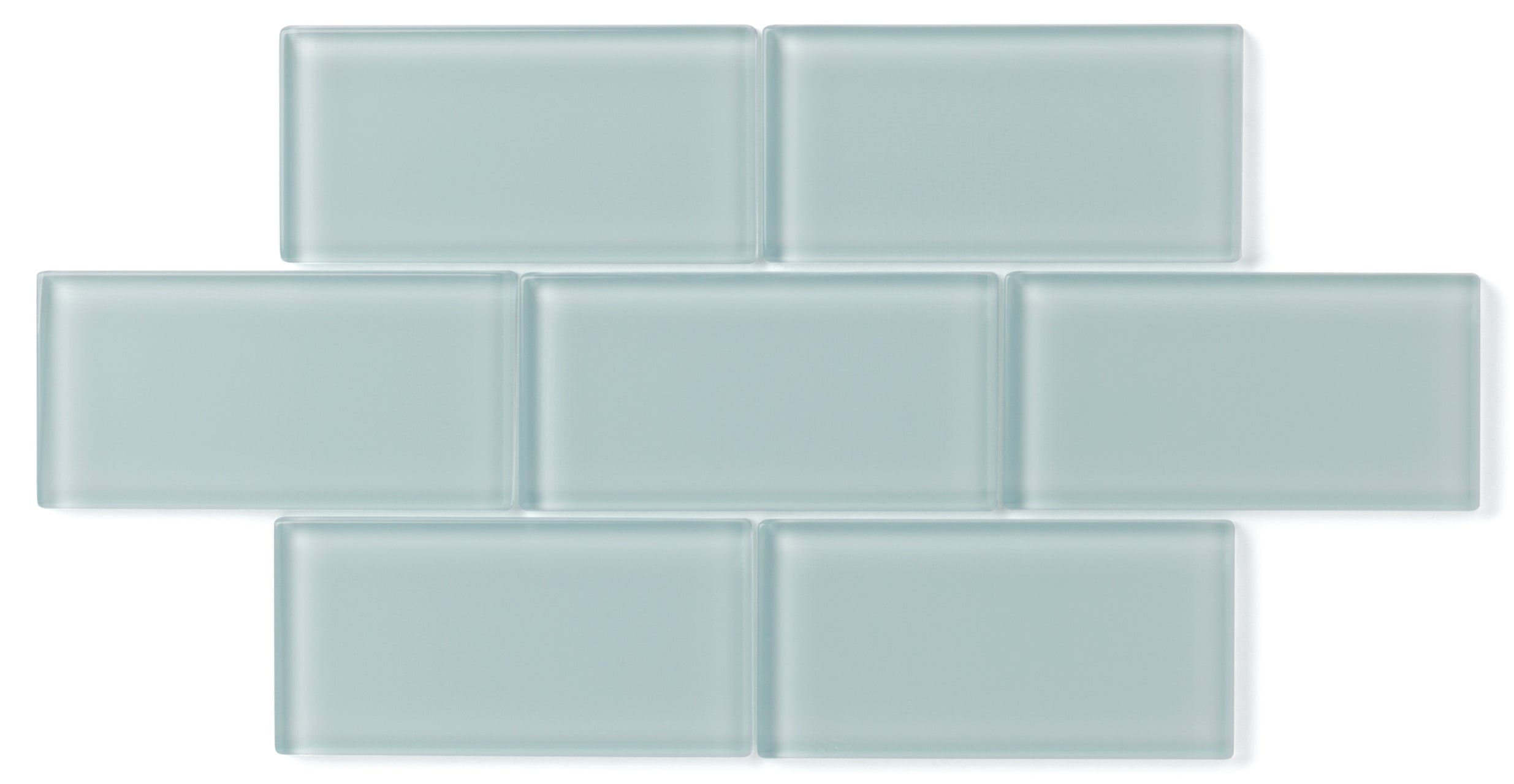 1x4 Herringbone Sheeted Glass Mosaic Tile in Great Blue Heron Gloss