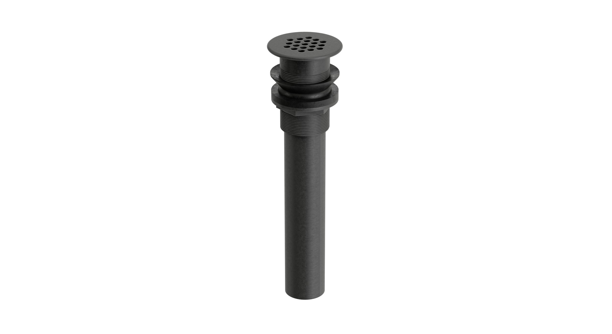 Lavatory Faucet Grid Drain - Less Overflow in Blackened Nickel