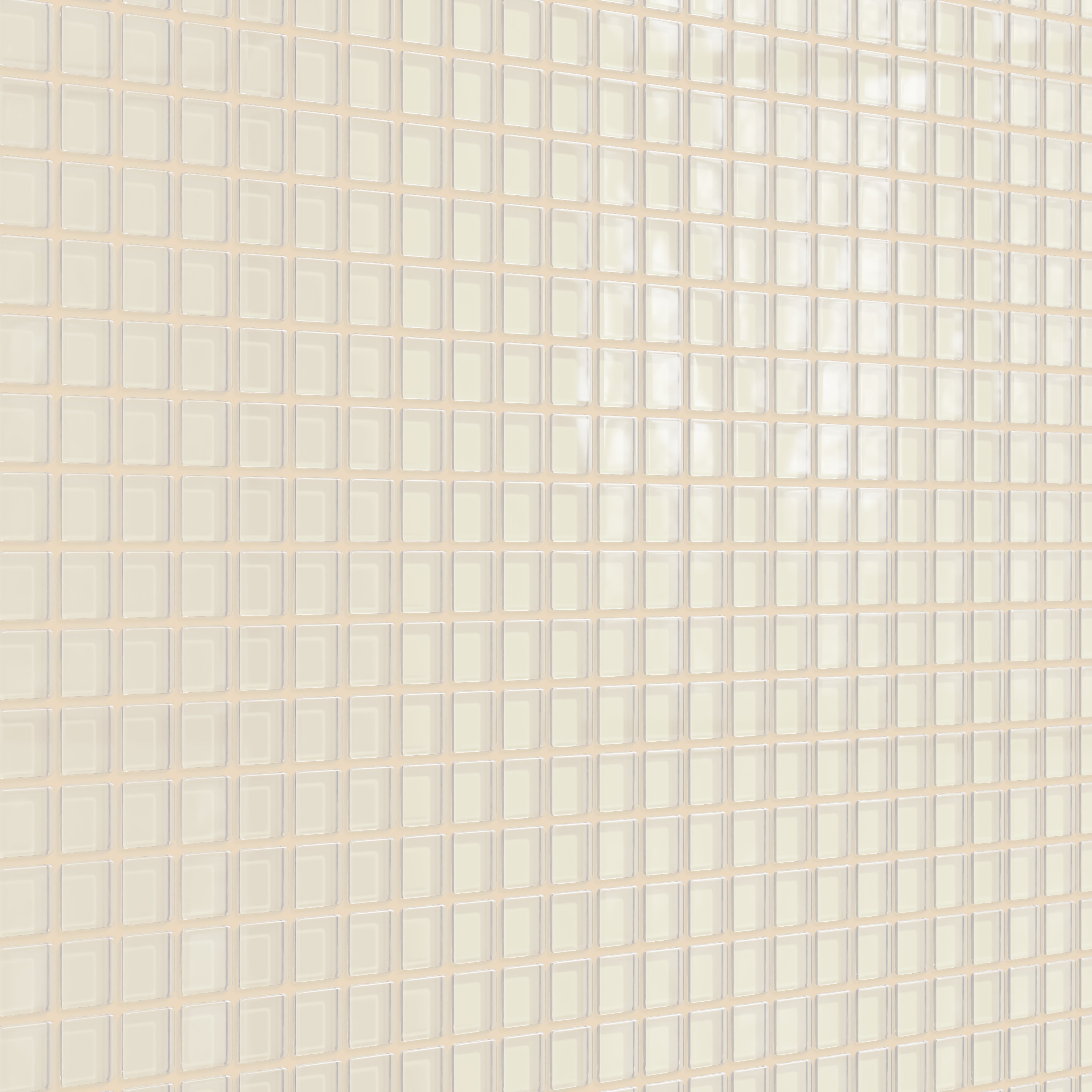 1x1 Straight Set Sheeted Glass Mosaic Tile in Sparrow Gloss
