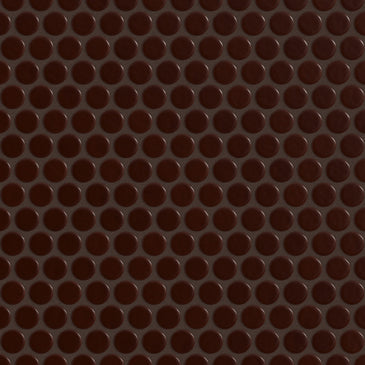 Penny Round Sheeted Original Ceramic Mosaic Tile in Garnet Gloss