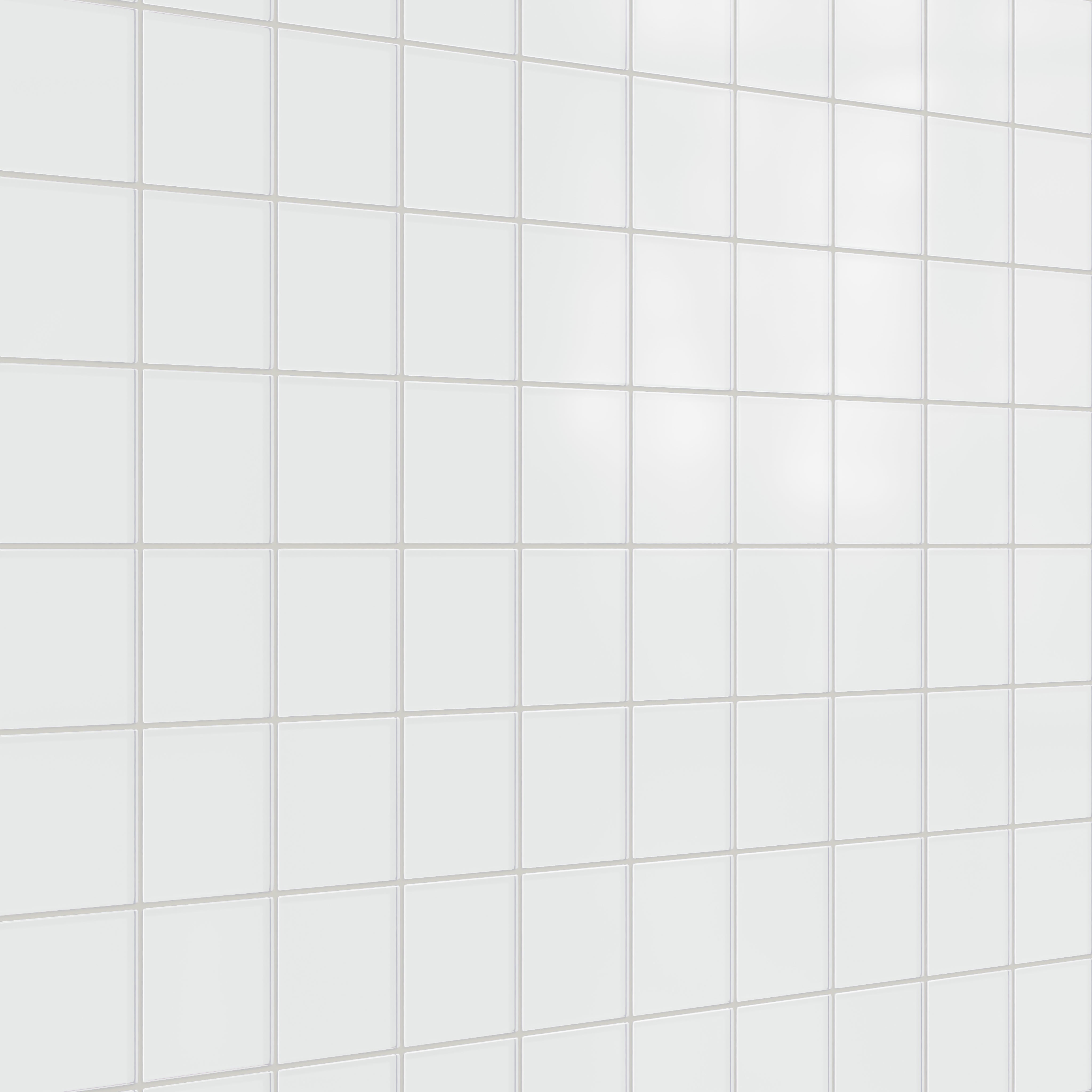 4x4 Glass Tile in Egret Matte