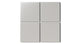 4x4 Natural Press Ceramic Tile in Titanium Grey Matte