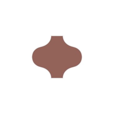 Paseo Original Ceramic Tile in Mauve Matte