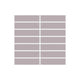 1x4 Straight Set Sheeted Original Ceramic Mosaic Tile in Dust Storm Matte
