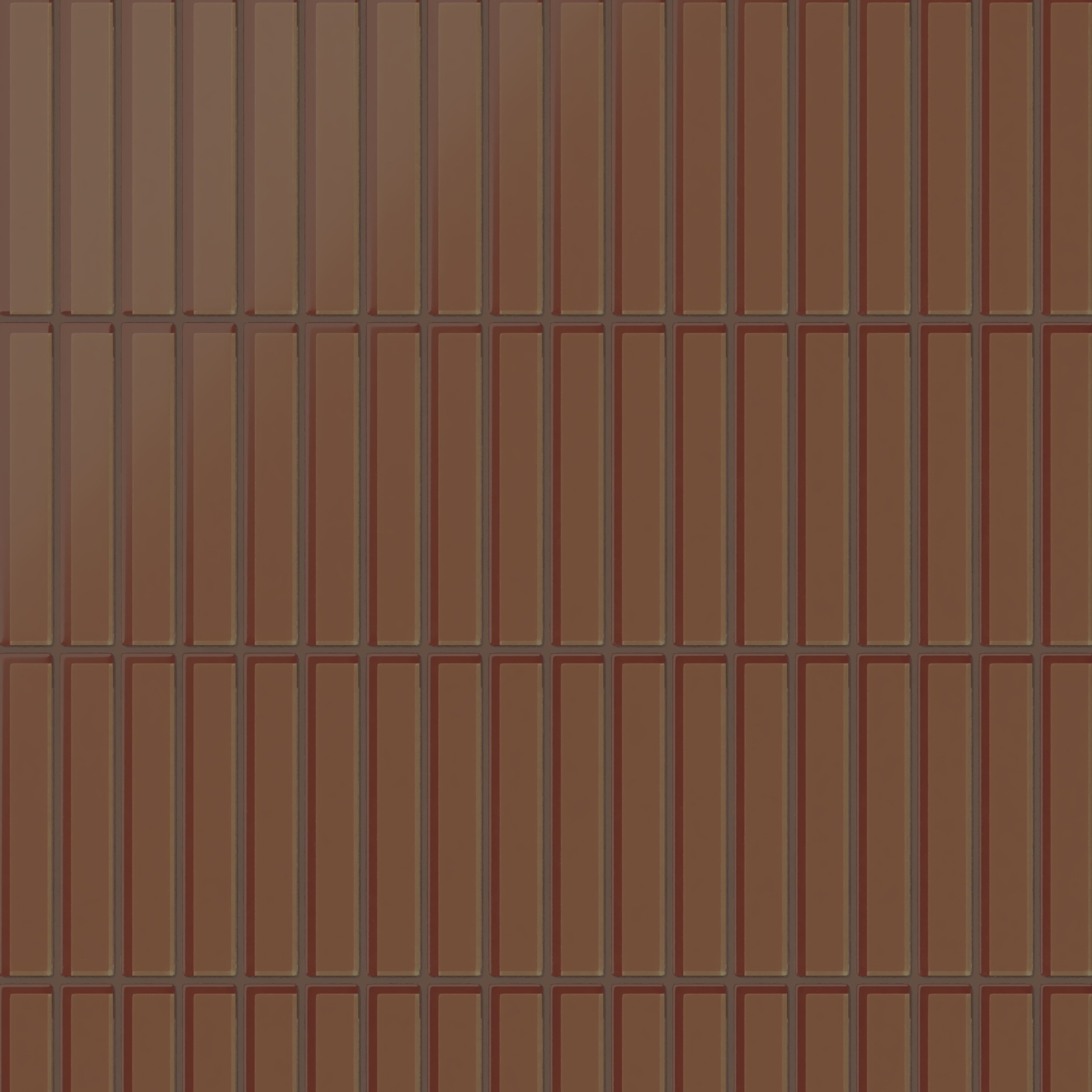1x6 Straight Set Sheeted Glass Mosaic Tile in Kestrel Matte