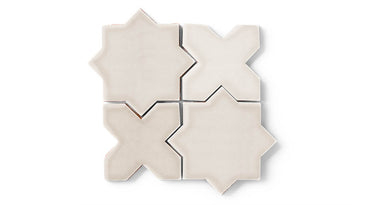 Star & Cross Original Ceramic Tile in Sand Dune Gloss