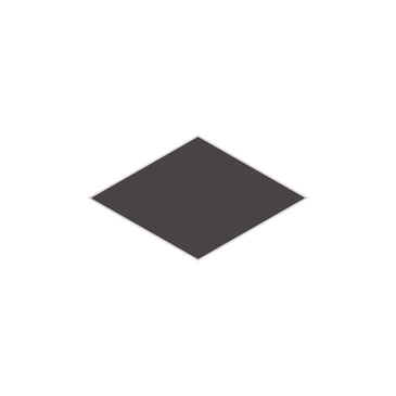 Large Diamond Original Ceramic Tile in Carbon Gloss