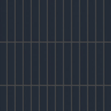 1x6 Straight Set Sheeted Original Ceramic Mosaic Tile in Navy Blue Matte
