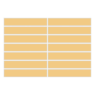 1x6 Straight Set Sheeted Original Ceramic Mosaic Tile in Haystack Matte