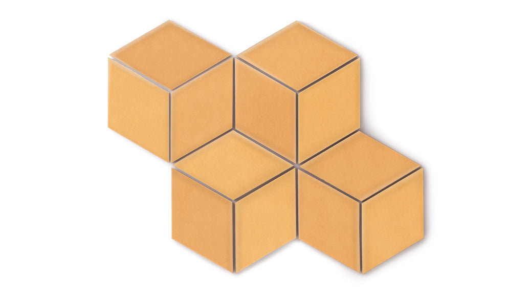 Large Diamond Original Ceramic Tile in Koi Gloss